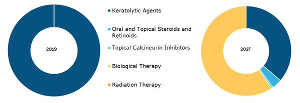 Netherton Syndrome Market, by Therapy – 2019 and 2027