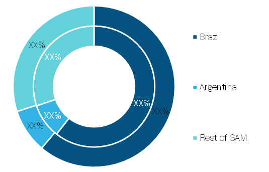 SAM Solder Materials Market, By Country, 2019 and 2030 (%)