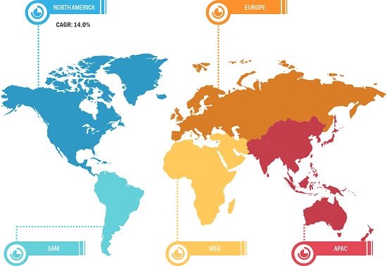 Ripartizione del mercato globale della produzione additiva - per regione