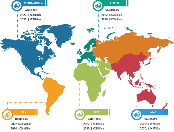 Airframe MRO Market Share — by Region, 2022