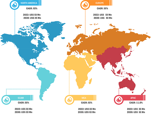 Authentication and Brand Protection Market – by Region, 2022 and 2030