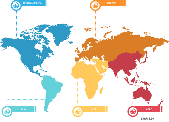 Ripartizione del mercato globale della fibra ceramica - per regione