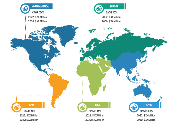 Data Converter Market Share – by Geography, 2022