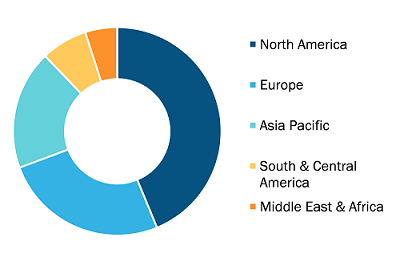Disposable Endoscope Market, by Region, 2022 (%)