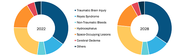 Intracranial Pressure (ICP) Monitoring Devices Market, by Application – 2022 and 2028