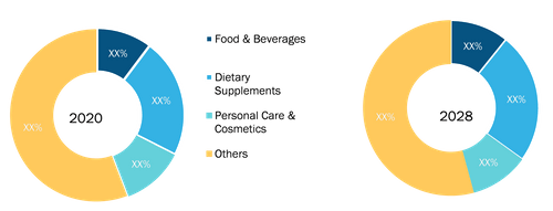 Ketones Market, by Application – 2020 and 2028