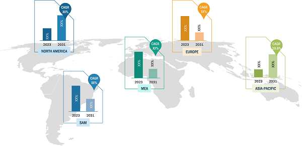 Real-Time Location Systems Market — by Geography, 2022