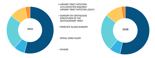 Silicone Based Catheters Market, by Application – 2021 and 2028