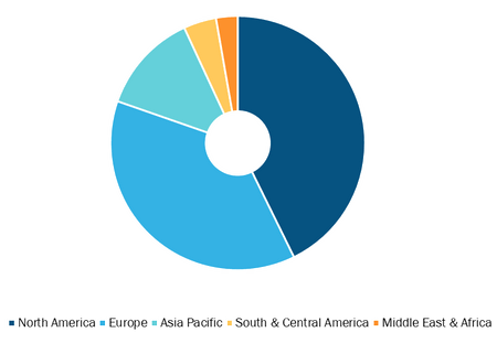 Telestroke Services Market, by Region, 2022 (%)